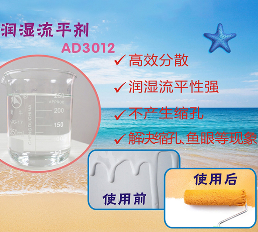 潤濕流平劑解決涂料潤濕、流平、解決縮孔魚眼現(xiàn)象的原理